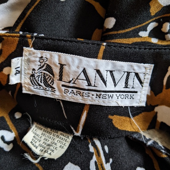 Vintage 1970s Lanvin Dress and Scarf Set - Picture 6 of 6